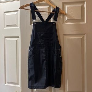 Adorable Leather-Like Overalls